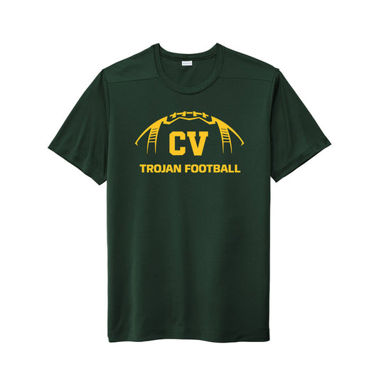 **REQUIRED** TROJAN FOOTBALL DRIFIT PERFORMANCE SHIRT - GREEN