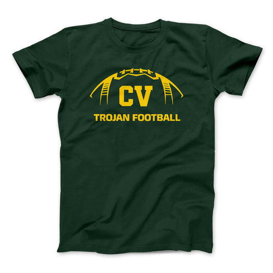CVHS FOOTBALL TSHIRT - FOREST GREEN