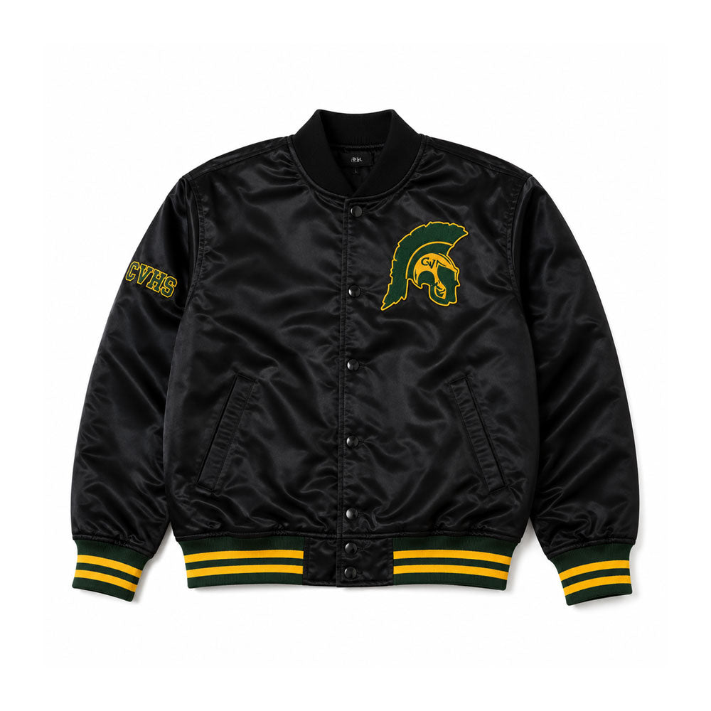 CVHS SATIN JACKET - BLACK