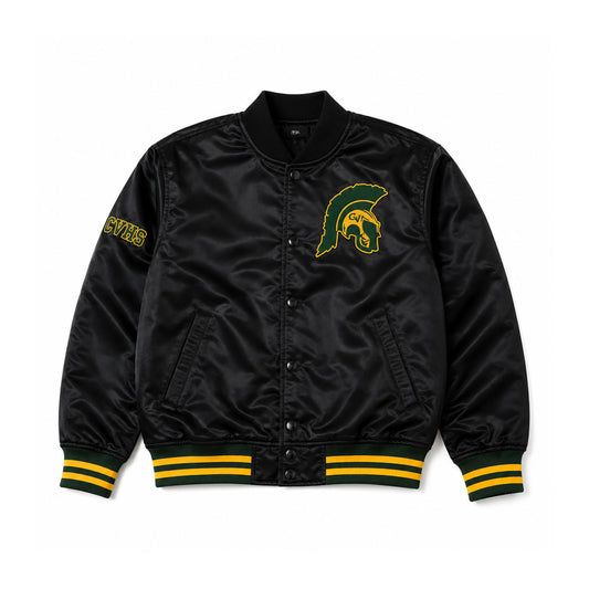 CVHS SATIN JACKET - BLACK